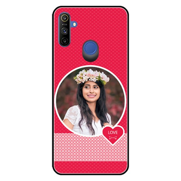Narzo 20A Personalised Glass Phone Case - Pink Pattern Design Narzo 20A Personalised Glass Phone Case - Pink Pattern Design