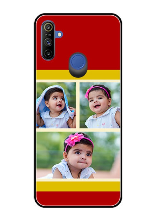 Narzo 20A Custom Glass Mobile Case  - Multiple Pic Upload Design