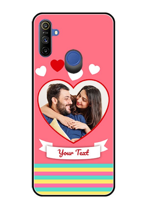 Narzo 20A Photo Printing on Glass Case  - Love Doodle Design