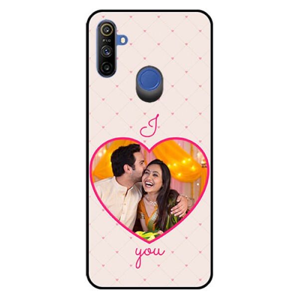 Narzo 20A Custom Glass Mobile Case  - Heart Shape Design