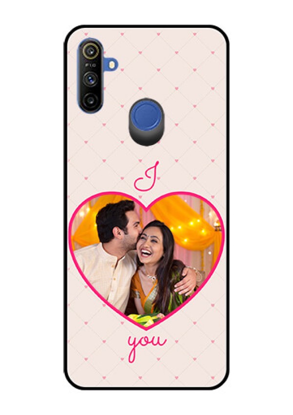 Narzo 20A Custom Glass Mobile Case  - Heart Shape Design