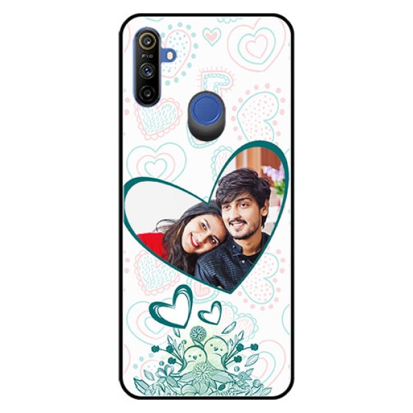 Narzo 20A Photo Printing on Glass Case  - Premium Couple Design