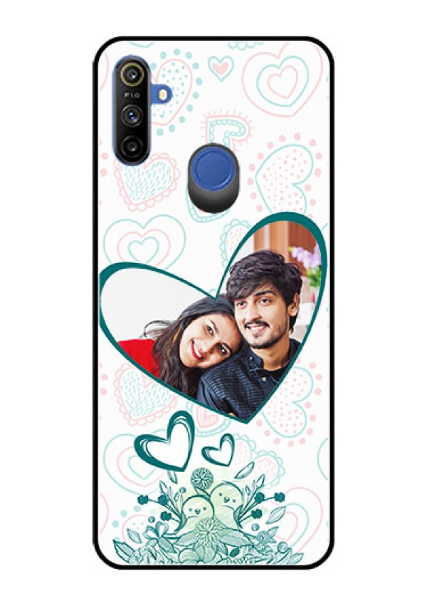 Narzo 20A Photo Printing on Glass Case  - Premium Couple Design