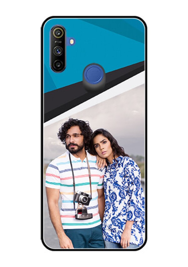 Narzo 20A Photo Printing on Glass Case  - Simple Pattern Photo Upload Design