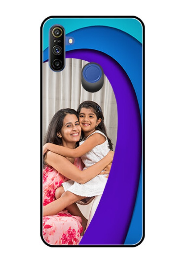 Narzo 20A Photo Printing on Glass Case  - Simple Pattern Design