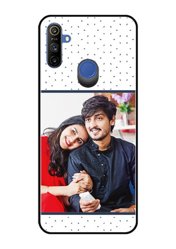 Narzo 20A Personalized Glass Phone Case  - Premium Dot Design