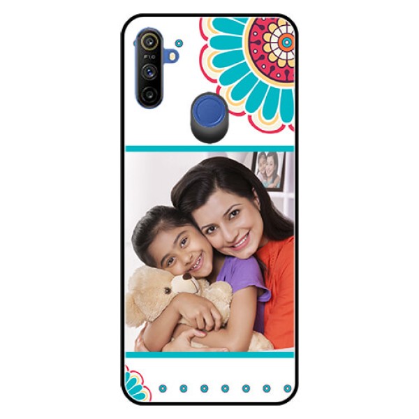 Narzo 20A Custom Glass Phone Case  - Flower Design
