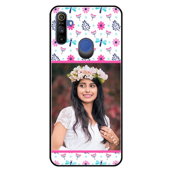 Narzo 20A Photo Printing on Glass Case - Colorful Flower Design Narzo 20A Photo Printing on Glass Case - Colorful Flower Design