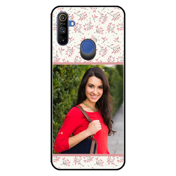 Narzo 20A Custom Glass Phone Case  - Premium Floral Design