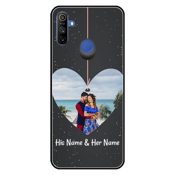 Narzo 20A Custom Glass Phone Case  - Hanging Heart Design