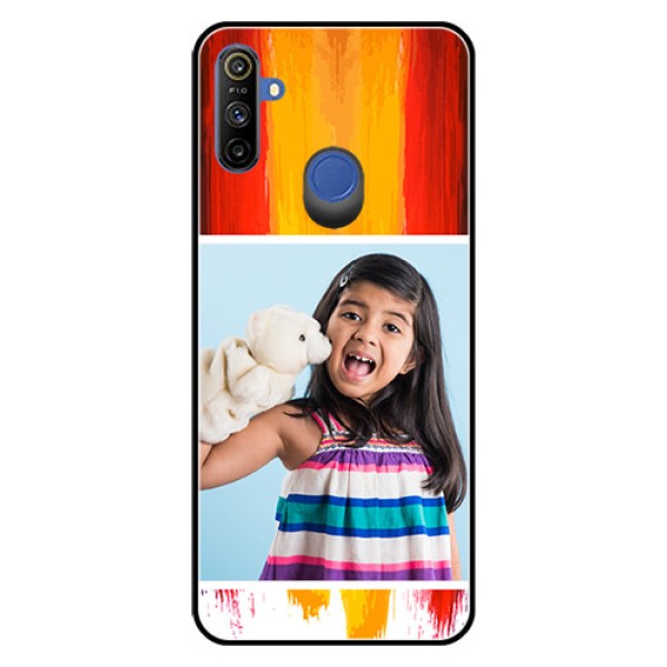 Narzo 20A Personalized Glass Phone Case  - Multi Color Design