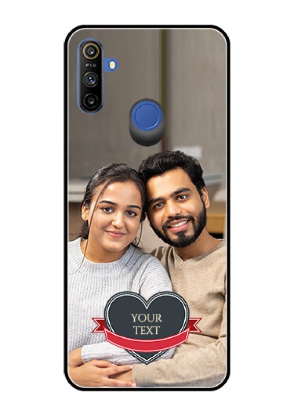 Narzo 20A Custom Glass Phone Case  - Just Married Couple Design