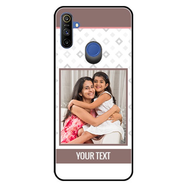 Narzo 20A Photo Printing on Glass Case - Simple Diamond Design Narzo 20A Photo Printing on Glass Case - Simple Diamond Design