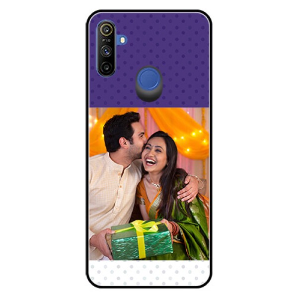 Narzo 20A Personalized Glass Phone Case - Violet Pattern Design Narzo 20A Personalized Glass Phone Case - Violet Pattern Design