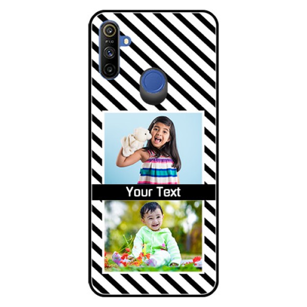 Narzo 20A Photo Printing on Glass Case - Black And White Stripes Design Narzo 20A Photo Printing on Glass Case - Black And White Stripes Design
