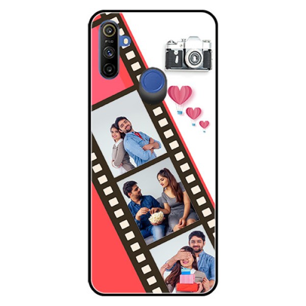 Narzo 20A Personalized Glass Phone Case - 3 Image Holder with Film Reel Narzo 20A Personalized Glass Phone Case - 3 Image Holder with Film Reel