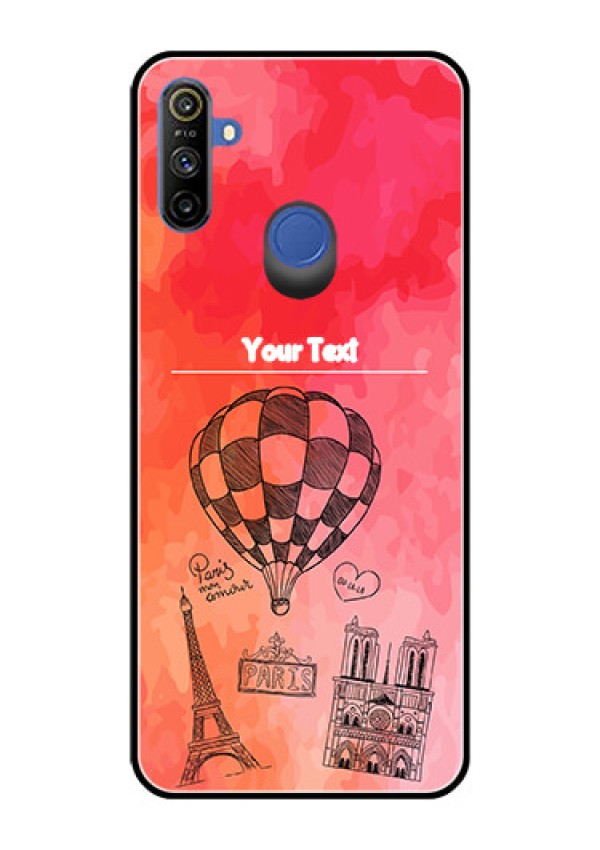 Narzo 20A Custom Glass Phone Case  - Paris Theme Design