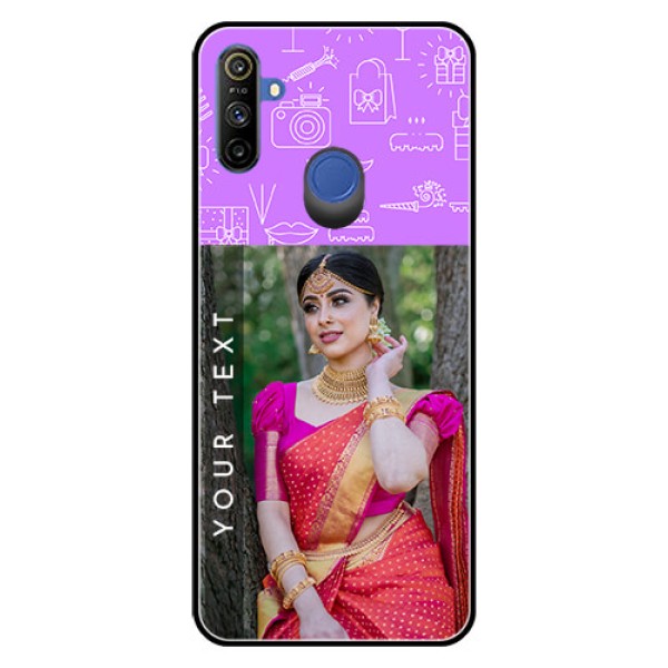 Narzo 20A Custom Glass Mobile Case  - Birthday Icons Design