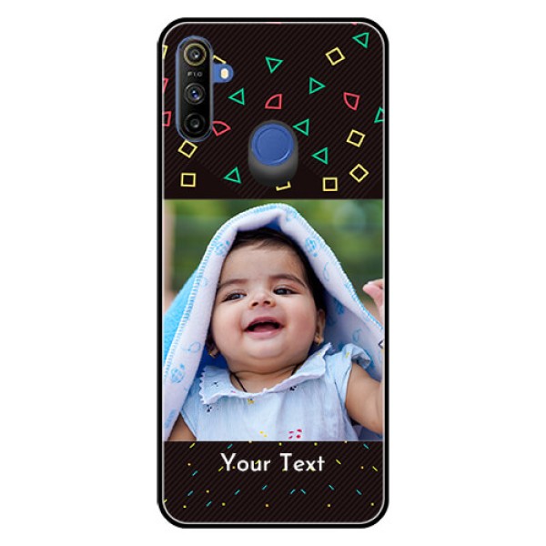 Narzo 20A Custom Glass Phone Case - with confetti birthday design Narzo 20A Custom Glass Phone Case - with confetti birthday design