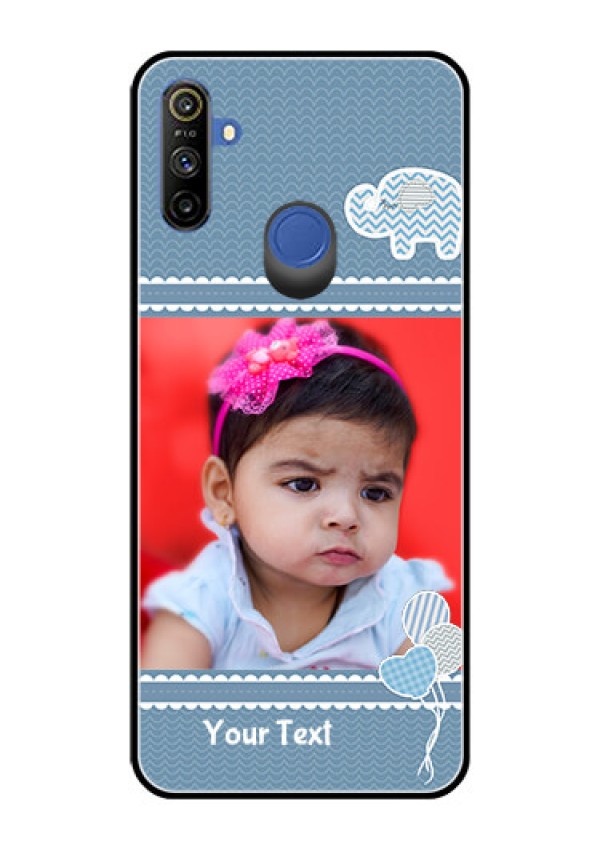 Narzo 20A Photo Printing on Glass Case  - with Kids Pattern Design