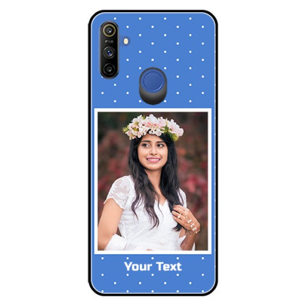 Narzo 20A Photo Printing on Glass Case  - Polka dots design