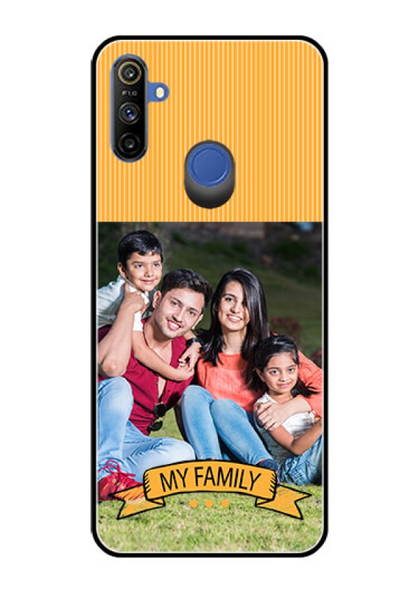 Narzo 20A Custom Glass Phone Case  - My Family Design