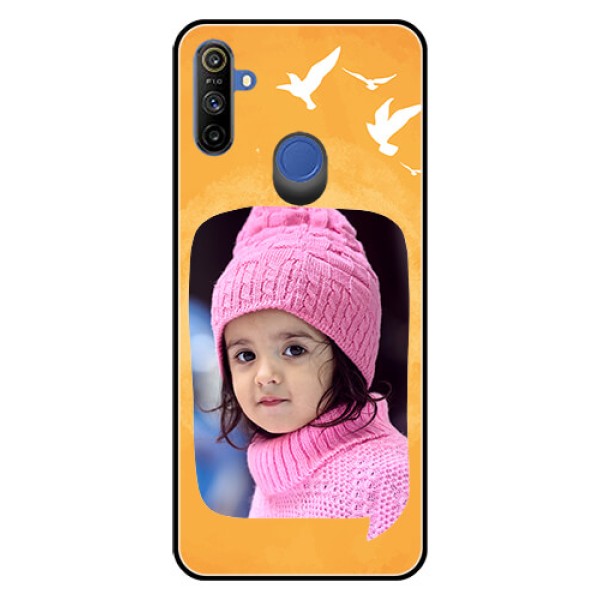 Narzo 20A Personalized Glass Phone Case - Water Color Design with Bird Icons Narzo 20A Personalized Glass Phone Case - Water Color Design with Bird Icons