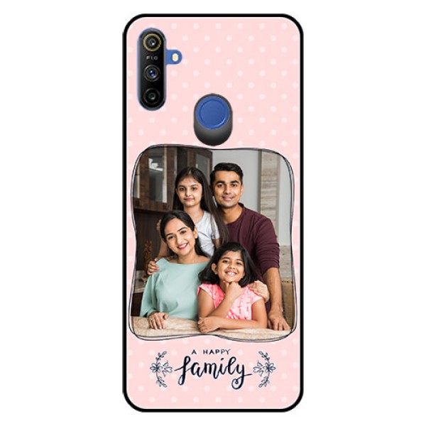 Narzo 20A Custom Glass Phone Case - Family with Dots Design Narzo 20A Custom Glass Phone Case - Family with Dots Design