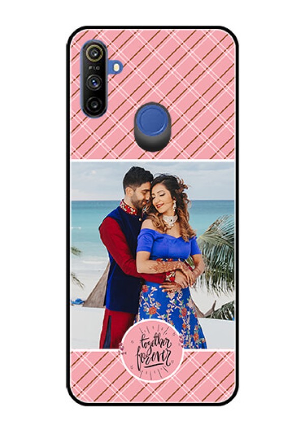 Narzo 20A Personalized Glass Phone Case  - Together Forever Design