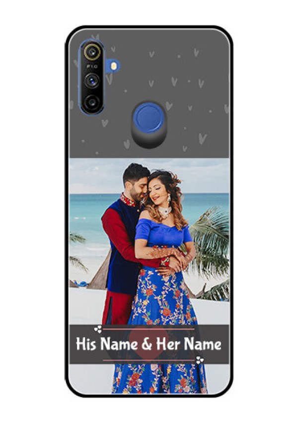 Narzo 20A Custom Glass Mobile Case  - Buy Love Design with Photo Online