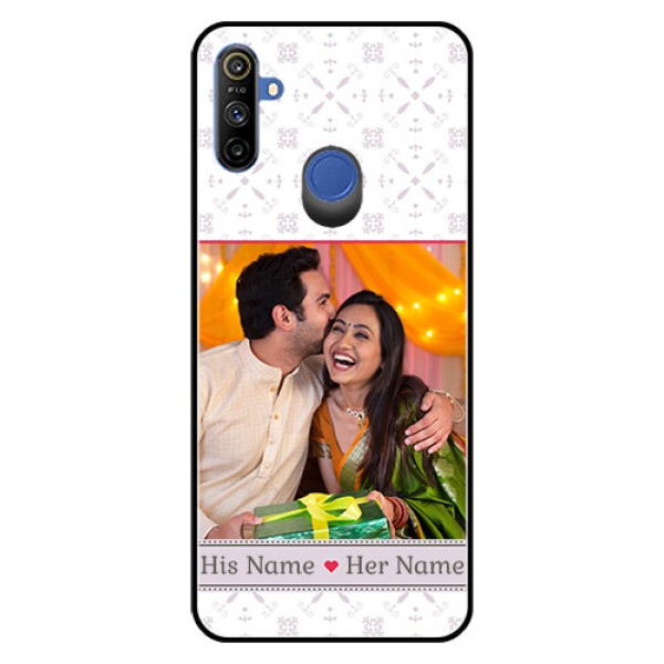 Narzo 20A Custom Glass Mobile Case  - with Photo and Ethnic Design