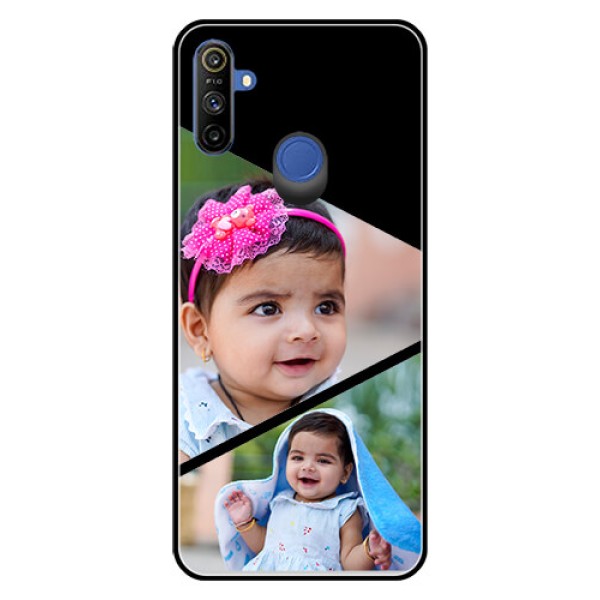 Narzo 20A Custom Glass Phone Case  - Semi Cut Design