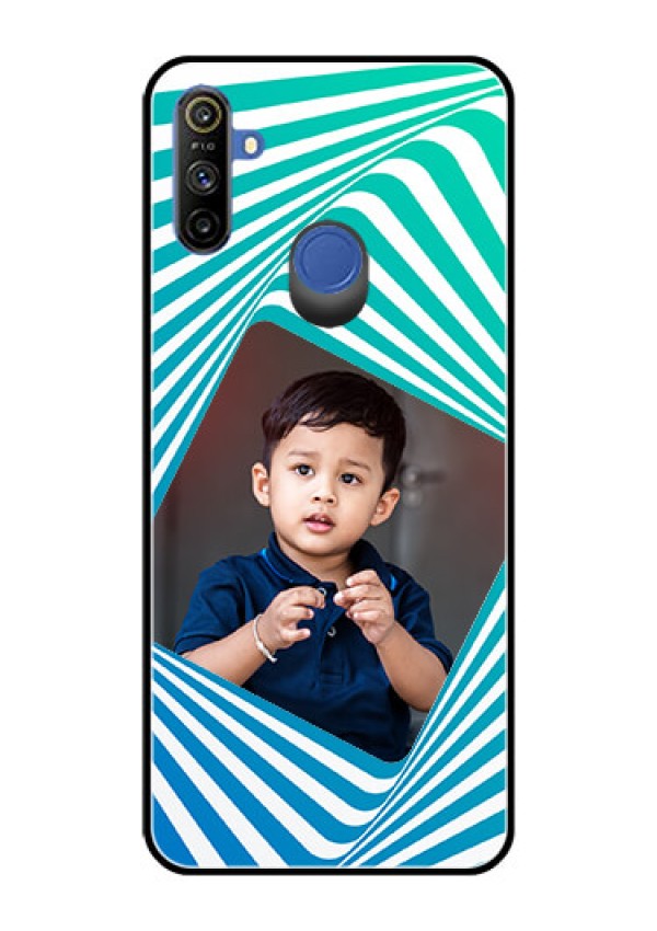 Narzo 20A Personalized Glass Phone Case  - Abstract Spiral Design