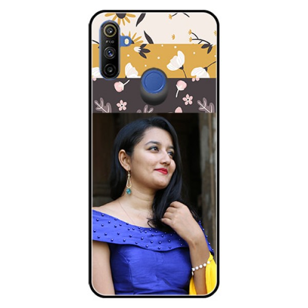 Narzo 20A Custom Glass Phone Case  - Stylish Floral Design