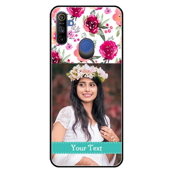 Narzo 20A Custom Glass Phone Case - Watercolor Floral Design Narzo 20A Custom Glass Phone Case - Watercolor Floral Design