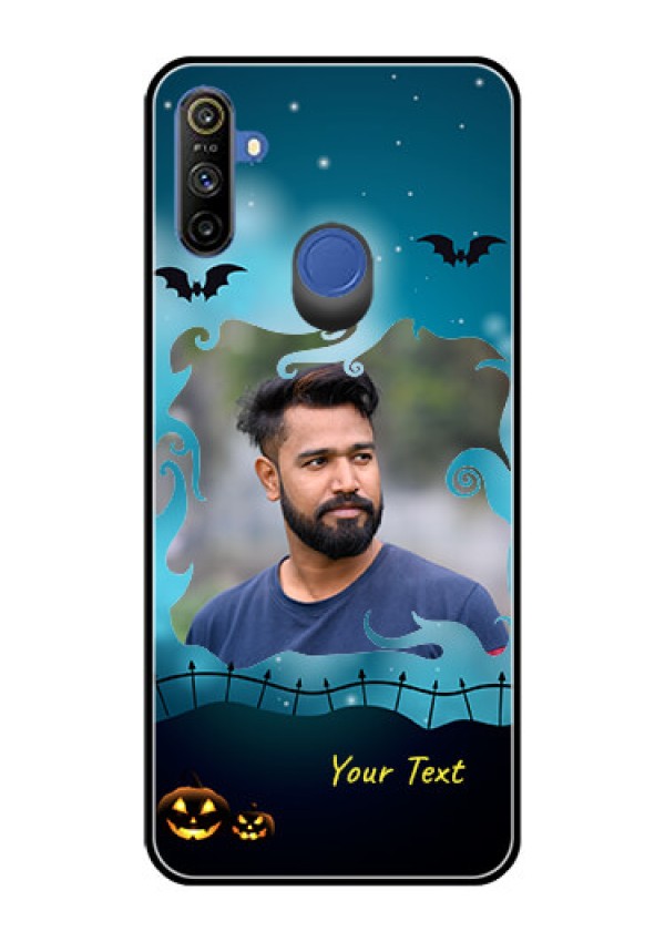 Narzo 20A Custom Glass Phone Case  - Halloween frame design