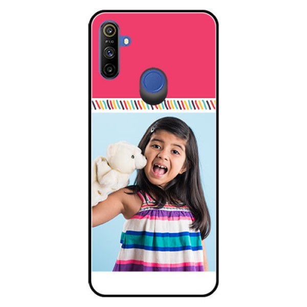 Narzo 20A Personalized Glass Phone Case  - Line art design