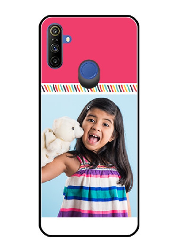 Narzo 20A Personalized Glass Phone Case  - Line art design