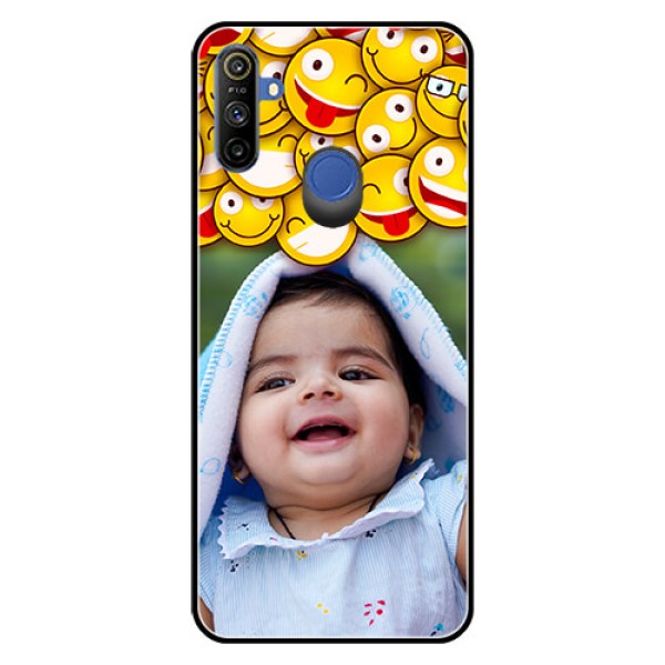 Narzo 20A Custom Glass Mobile Case - with Smiley Emoji Design Narzo 20A Custom Glass Mobile Case - with Smiley Emoji Design