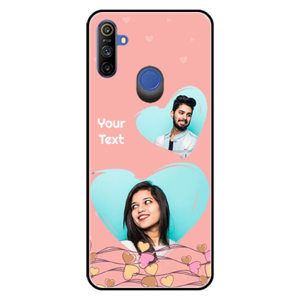 Narzo 20A Custom Glass Mobile Case  - Love Doodle Design