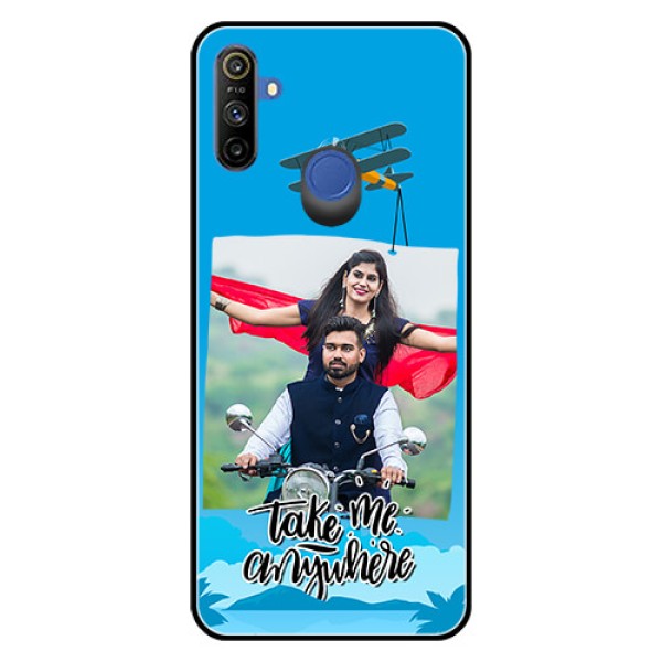 Narzo 20A Custom Glass Mobile Case  - Traveller Design 