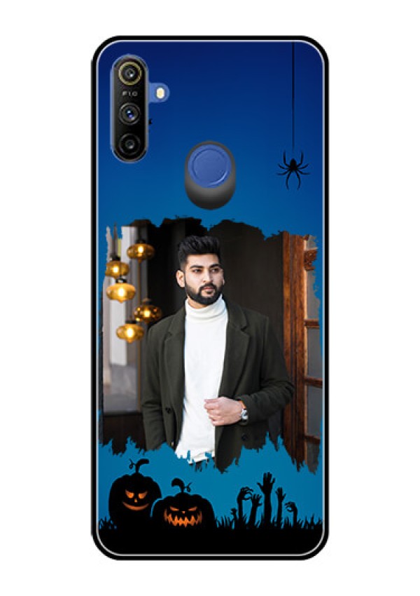 Narzo 20A Photo Printing on Glass Case  - with pro Halloween design 