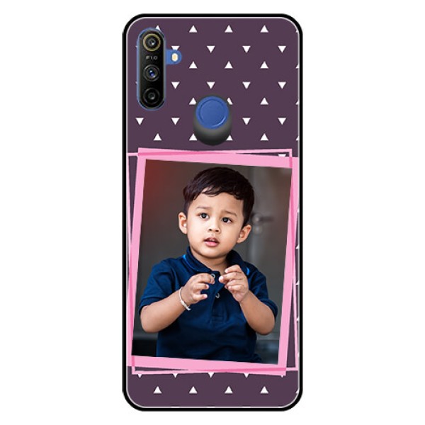 Narzo 20A Custom Glass Mobile Case - Triangle Pattern Dotted Design Narzo 20A Custom Glass Mobile Case - Triangle Pattern Dotted Design