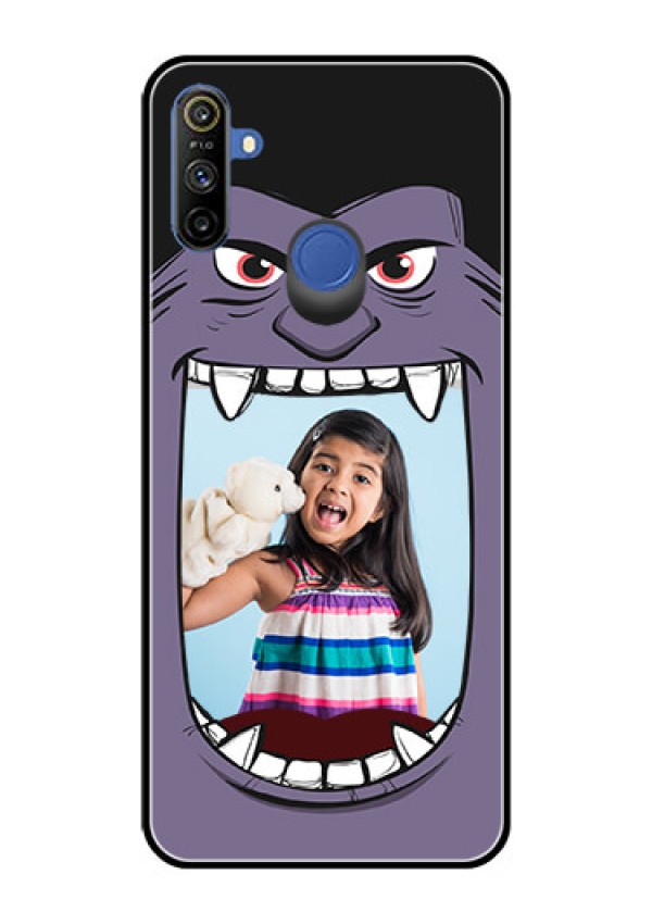 Narzo 20A Custom Glass Phone Case  - Angry Monster Design