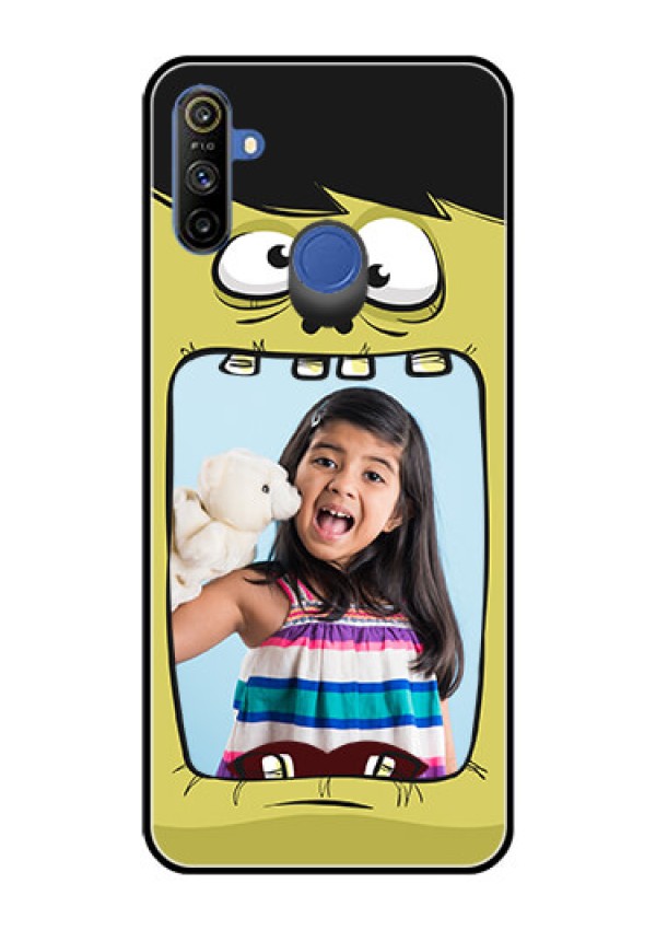 Narzo 20A Personalized Glass Phone Case  - Cartoon monster back case Design