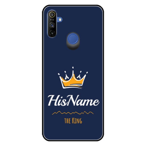Narzo 20A Glass Phone Case King with Name Narzo 20A Glass Phone Case King with Name