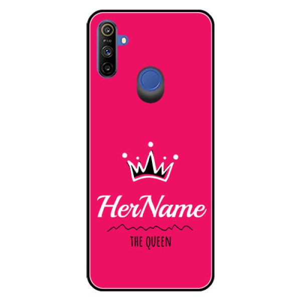 Narzo 20A Glass Phone Case Queen with Name Narzo 20A Glass Phone Case Queen with Name