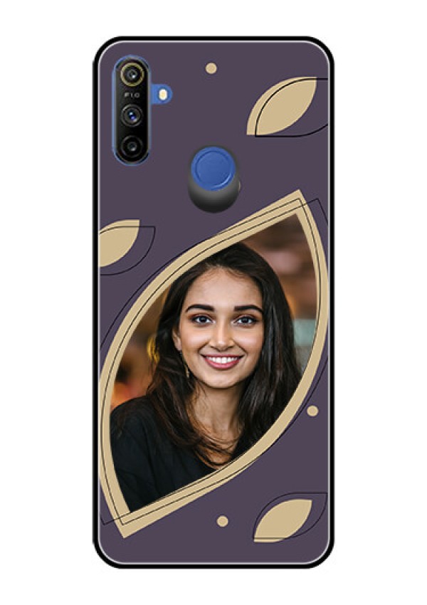 Narzo 20A Custom Glass Mobile Case - Falling Leaf Design