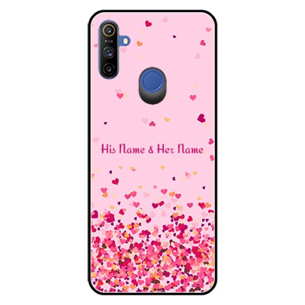 Narzo 20A Photo Printing on Glass Case - Floating Hearts Design Narzo 20A Photo Printing on Glass Case - Floating Hearts Design