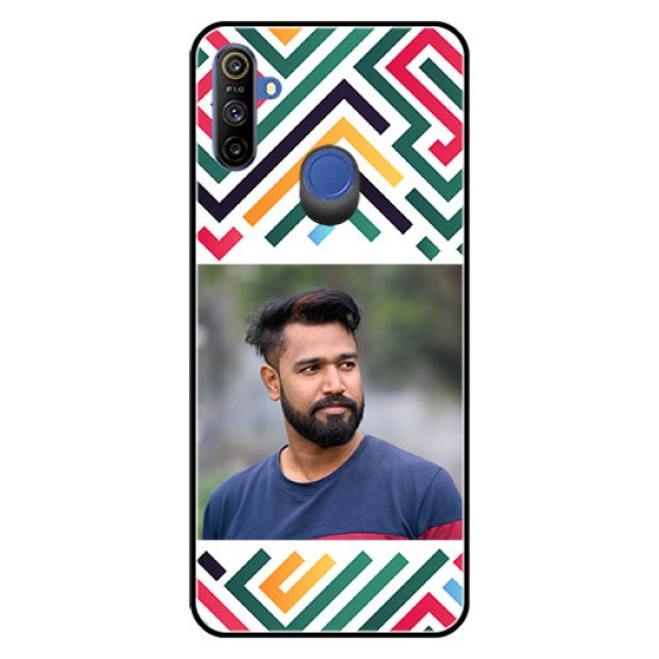 Narzo 20A Personalized Glass Phone Case - Colorful Maze Pattern Design Narzo 20A Personalized Glass Phone Case - Colorful Maze Pattern Design